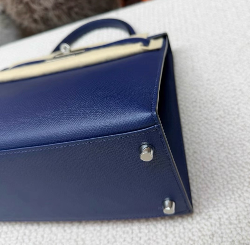 hermes Kelly 28 73寶石藍銀扣 epsom A刻 2018年 復印票-4