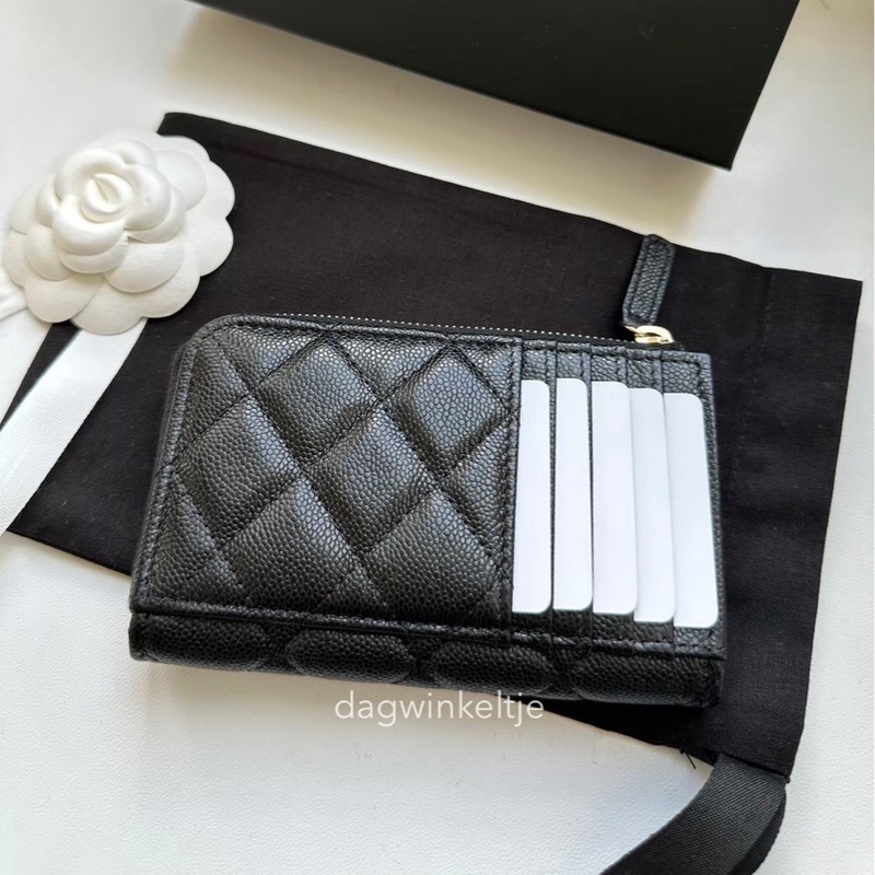 ｛ 現貨 ｝ 香奈兒L型拉鍊卡包/零錢包-1