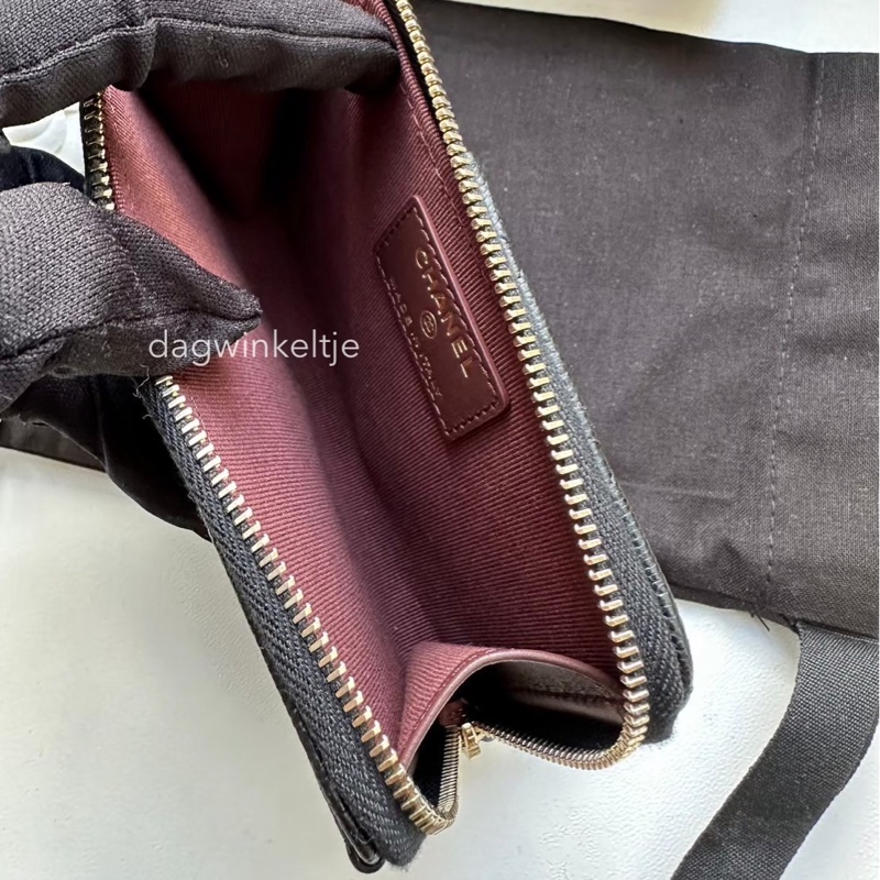 ｛ 現貨 ｝ 香奈兒L型拉鍊卡包/零錢包-2