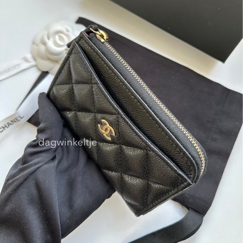 ｛ 現貨 ｝ 香奈兒L型拉鍊卡包/零錢包-3