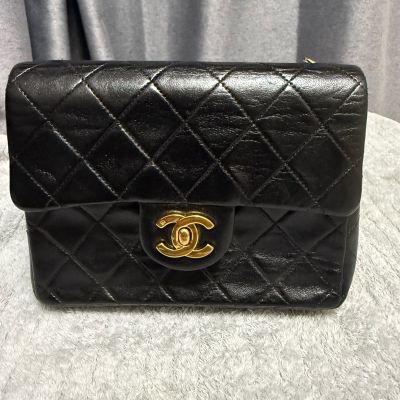 香奈兒經典口蓋包方胖子 中古 經典重現-1