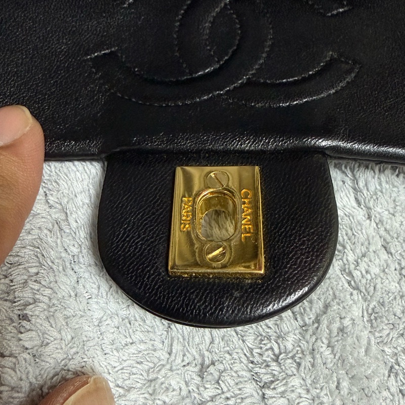 香奈兒經典口蓋包方胖子 中古 經典重現-9