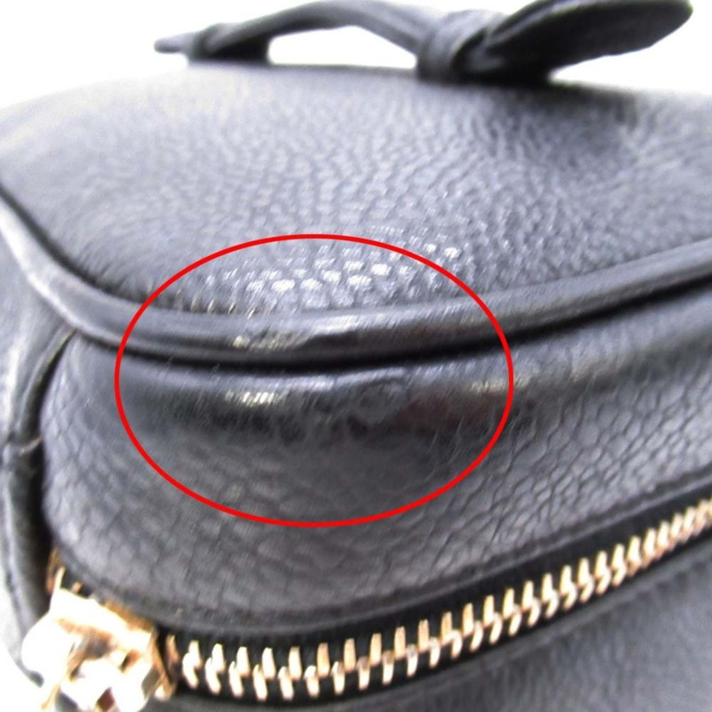 香奈兒復古魚子醬皮化妝包，飾有Coco標誌縫線，橫款化妝包，黑色，型號3，A01997，女士-10