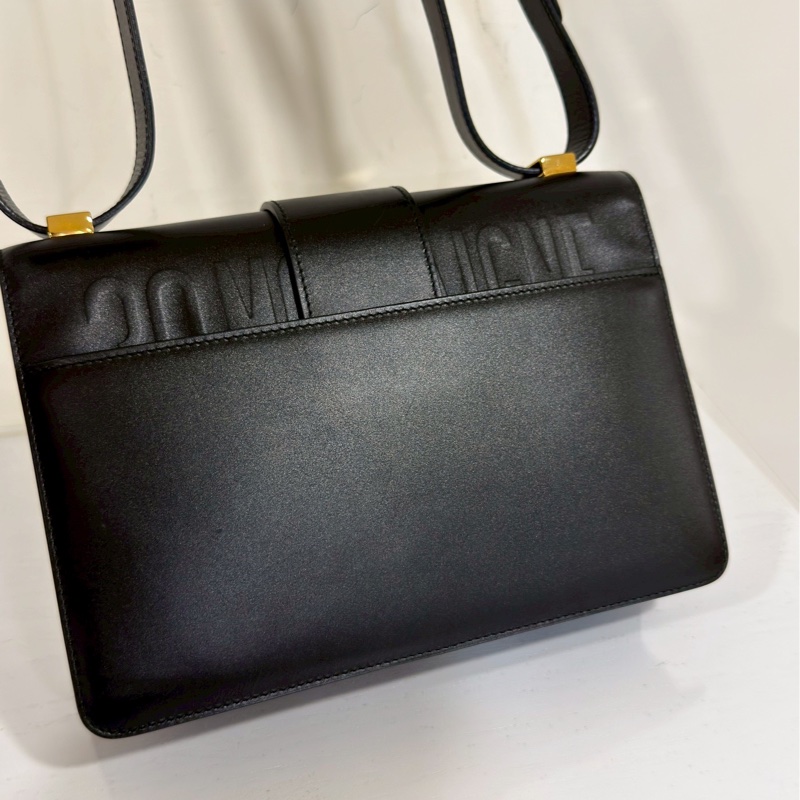 百搭神包💯99新🆕Dior迪奧黑色全皮金扣蒙田30單肩手提包-11