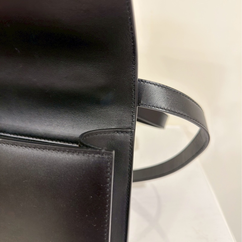 百搭神包💯99新🆕Dior迪奧黑色全皮金扣蒙田30單肩手提包-22