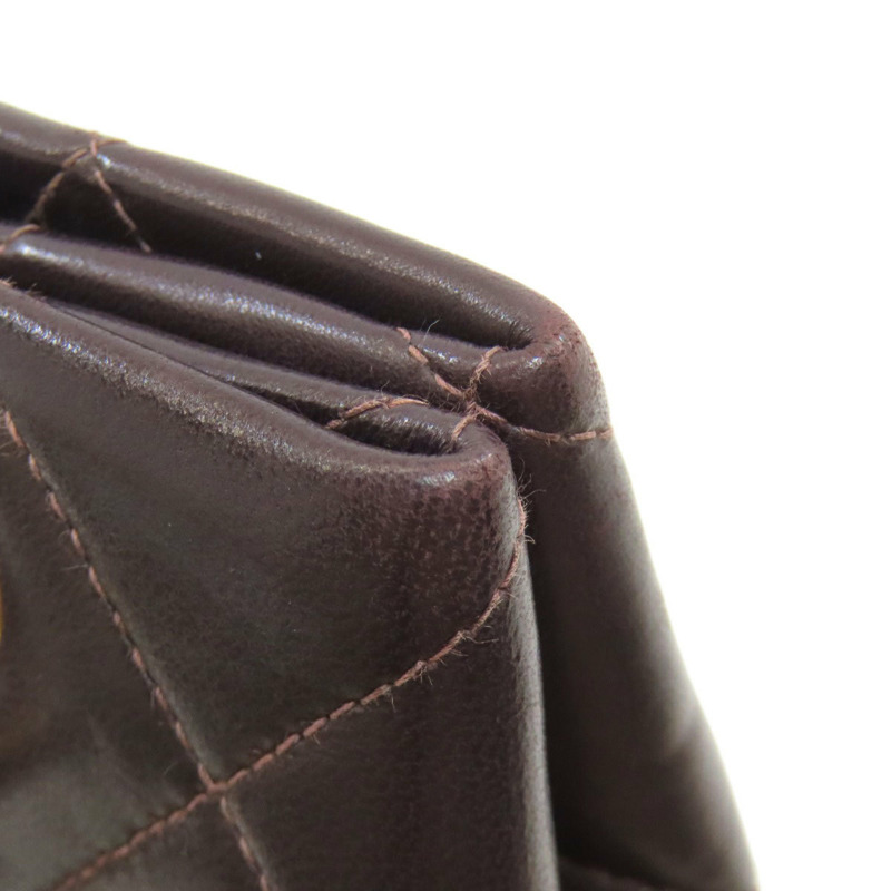 香奈兒 (CHANEL) 絎縫鏈條手提單肩包，金色五金配件，羊皮材質，女士款-15