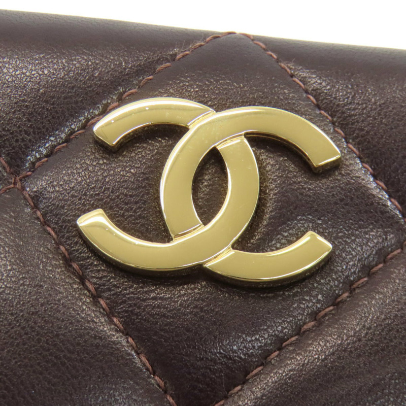 香奈兒 (CHANEL) 絎縫鏈條手提單肩包，金色五金配件，羊皮材質，女士款-16