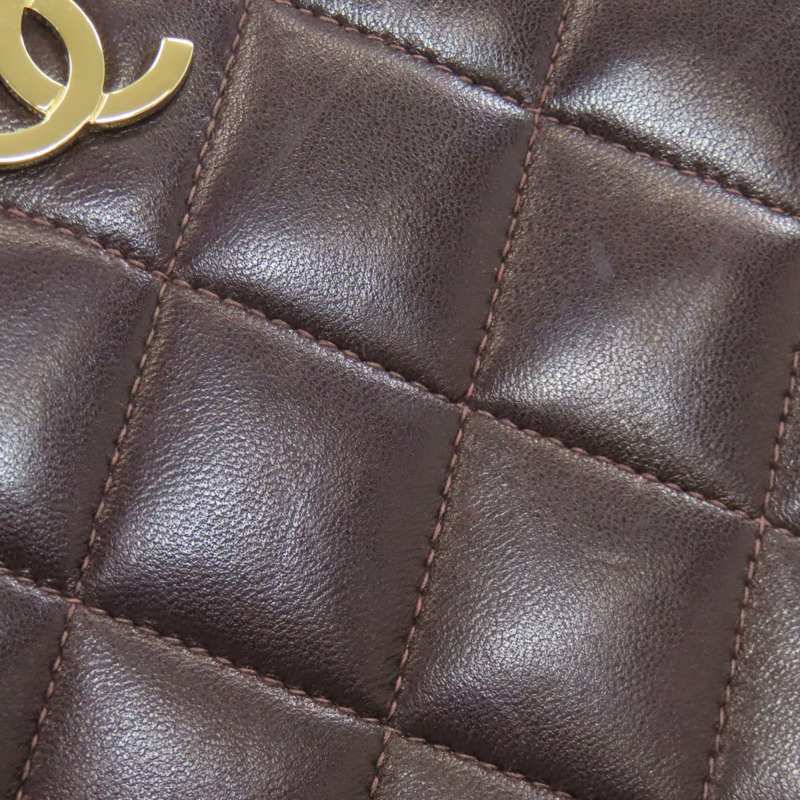 香奈兒 (CHANEL) 絎縫鏈條手提單肩包，金色五金配件，羊皮材質，女士款-17