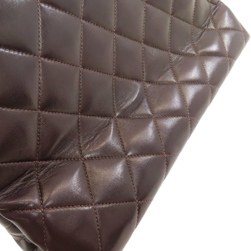 香奈兒 (CHANEL) 絎縫鏈條手提單肩包，金色五金配件，羊皮材質，女士款-18