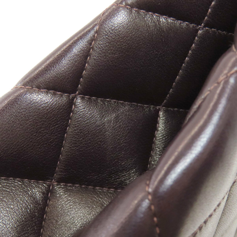 香奈兒 (CHANEL) 絎縫鏈條手提單肩包，金色五金配件，羊皮材質，女士款-19