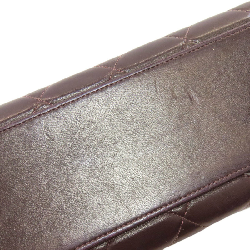 香奈兒 (CHANEL) 絎縫鏈條手提單肩包，金色五金配件，羊皮材質，女士款-20