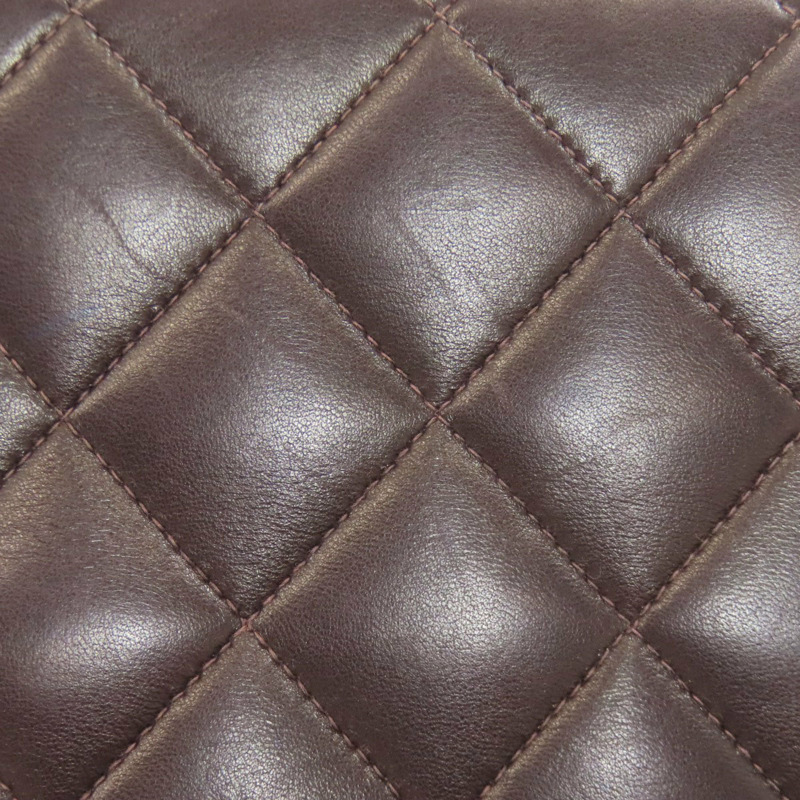 香奈兒 (CHANEL) 絎縫鏈條手提單肩包，金色五金配件，羊皮材質，女士款-21