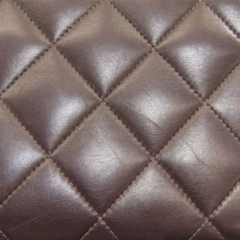 香奈兒 (CHANEL) 絎縫鏈條手提單肩包，金色五金配件，羊皮材質，女士款-22