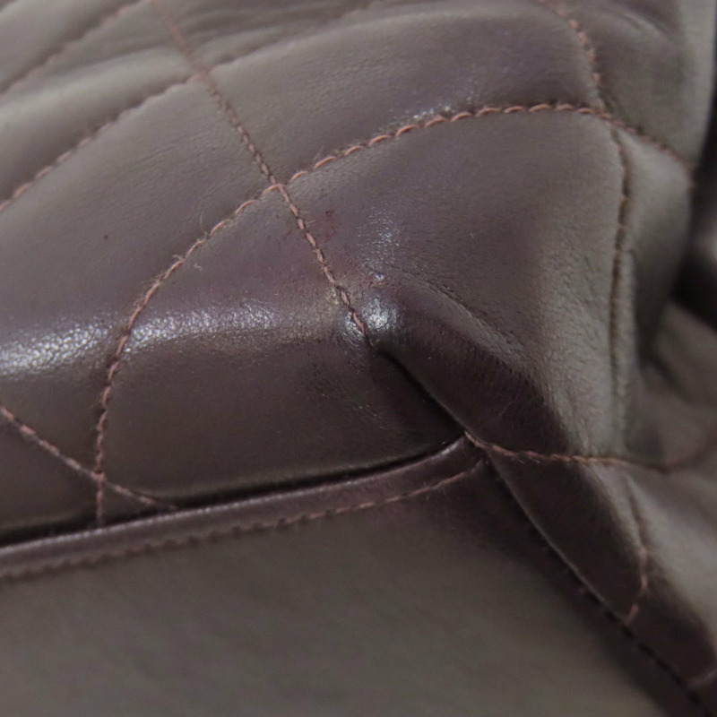 香奈兒 (CHANEL) 絎縫鏈條手提單肩包，金色五金配件，羊皮材質，女士款-25