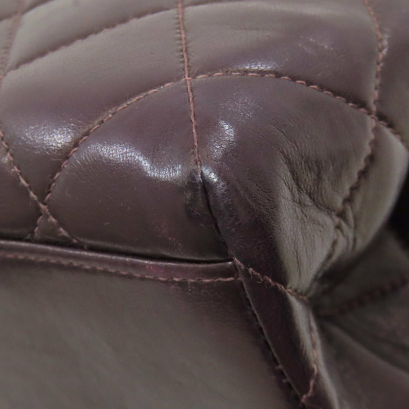 香奈兒 (CHANEL) 絎縫鏈條手提單肩包，金色五金配件，羊皮材質，女士款-26