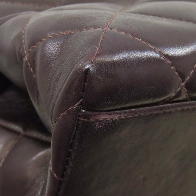 香奈兒 (CHANEL) 絎縫鏈條手提單肩包，金色五金配件，羊皮材質，女士款-27