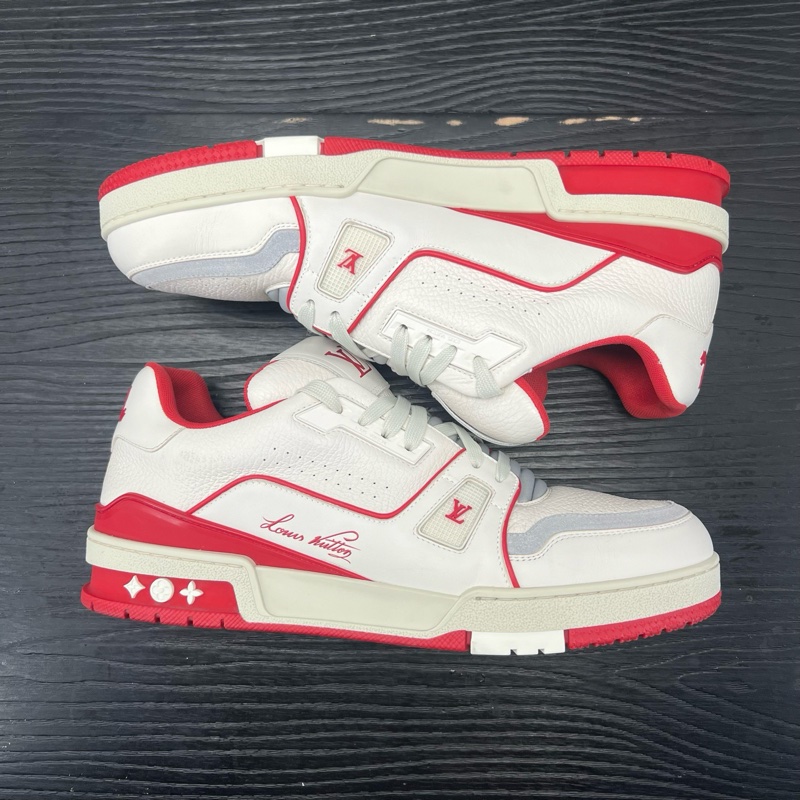 99新閒置品 lv trainer 白紅 碼數 9 =43碼-6