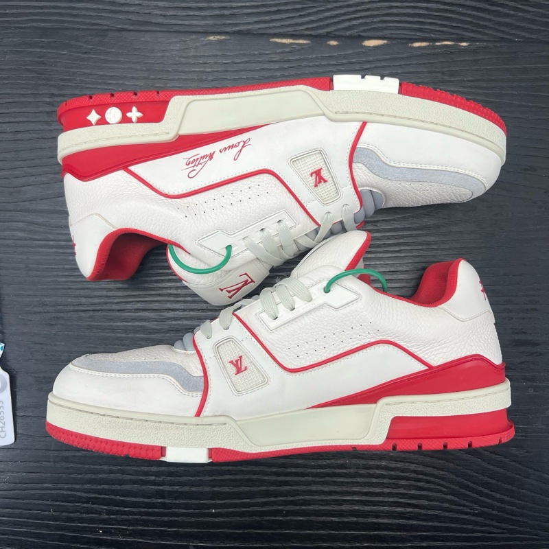 99新閒置品 lv trainer 白紅 碼數 9 =43碼-11