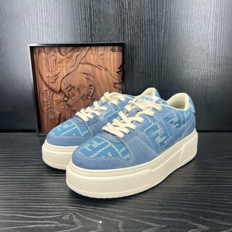 99新 芬迪 fendi match 淺藍色胖丁 厚底鞋 碼數 37.5-0