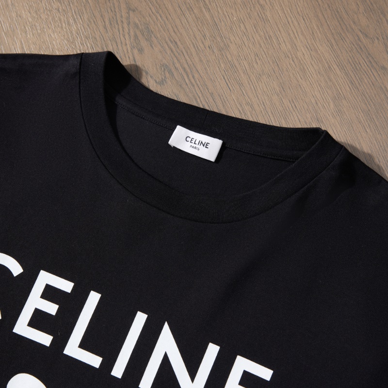 ❤️CELINE logo短款時尚黑色上衣-3