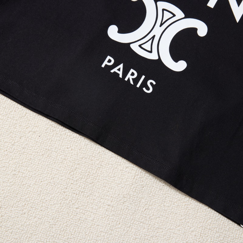 ❤️CELINE logo短款時尚黑色上衣-5