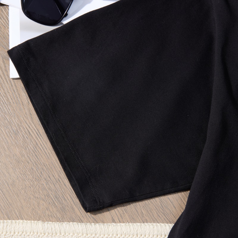 ❤️CELINE logo短款時尚黑色上衣-6