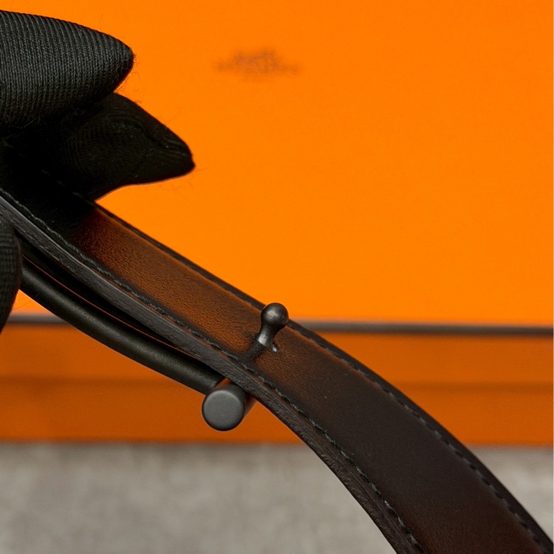 愛馬仕雙面皮帶-4