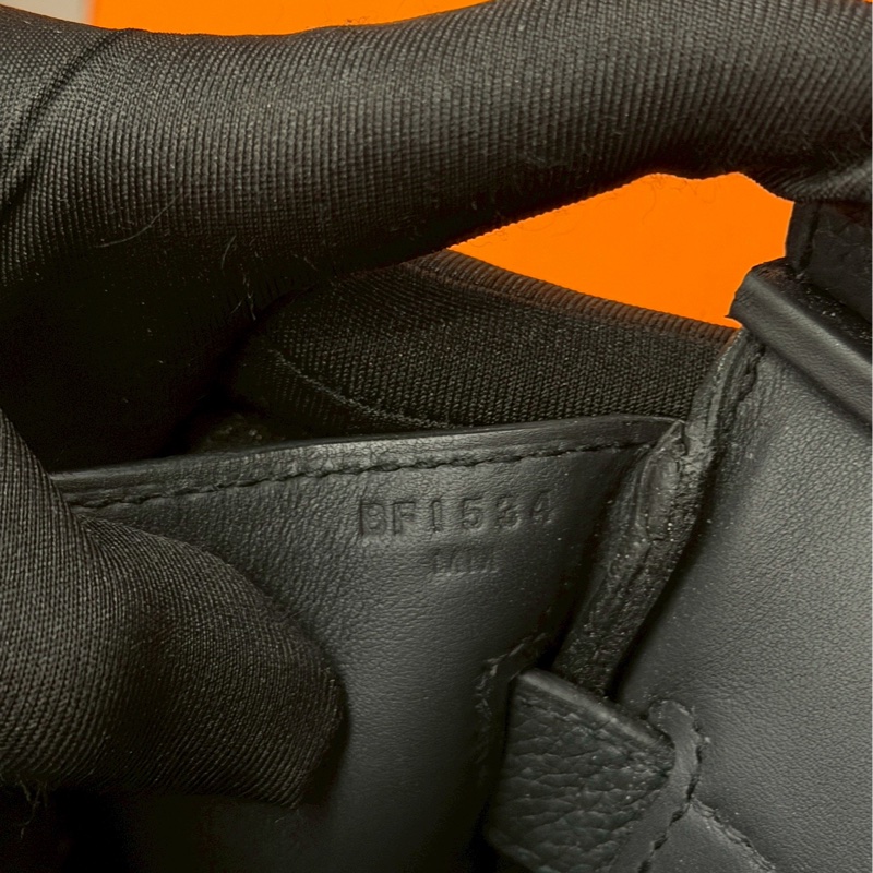 愛馬仕Kelly黑銀胸包-7