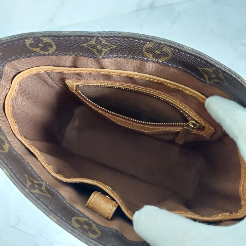 LV Vivian 🌈實品拍照🌈 薇薇安M51172(9成新)小號 菜籃子 手提包 單肩包-31