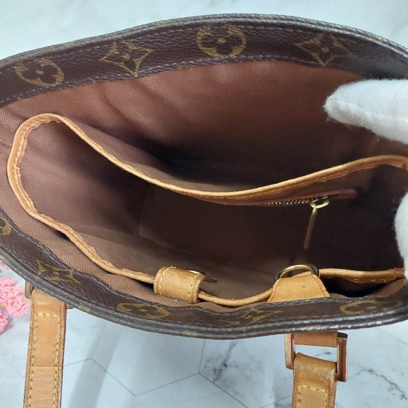 LV Vivian 🌈實品拍照🌈 薇薇安M51172(9成新)小號 菜籃子 手提包 單肩包-32