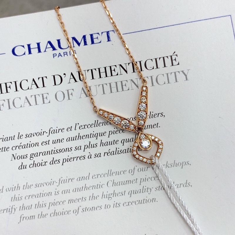 Chaumet尚美約瑟芬加冕愛系列玫瑰金鑽石項鍊 2018年購入-4