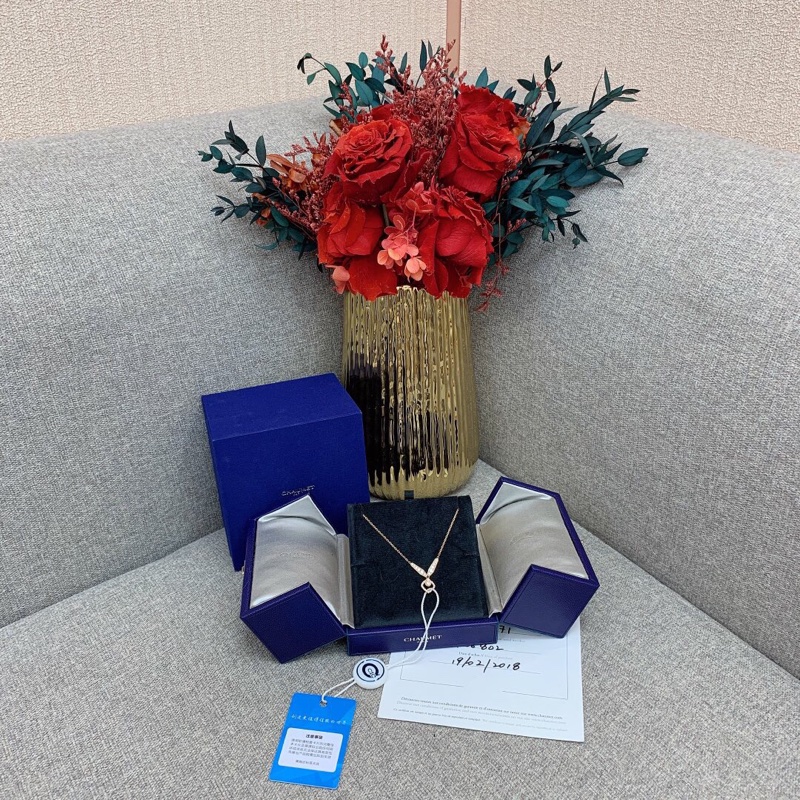 Chaumet尚美約瑟芬加冕愛系列玫瑰金鑽石項鍊 2018年購入-6