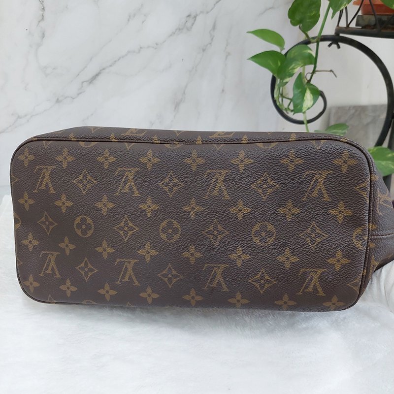LV Neverfull MM 🌈現品實拍🌈中款 老花  托特包 ~二手約88成新-20