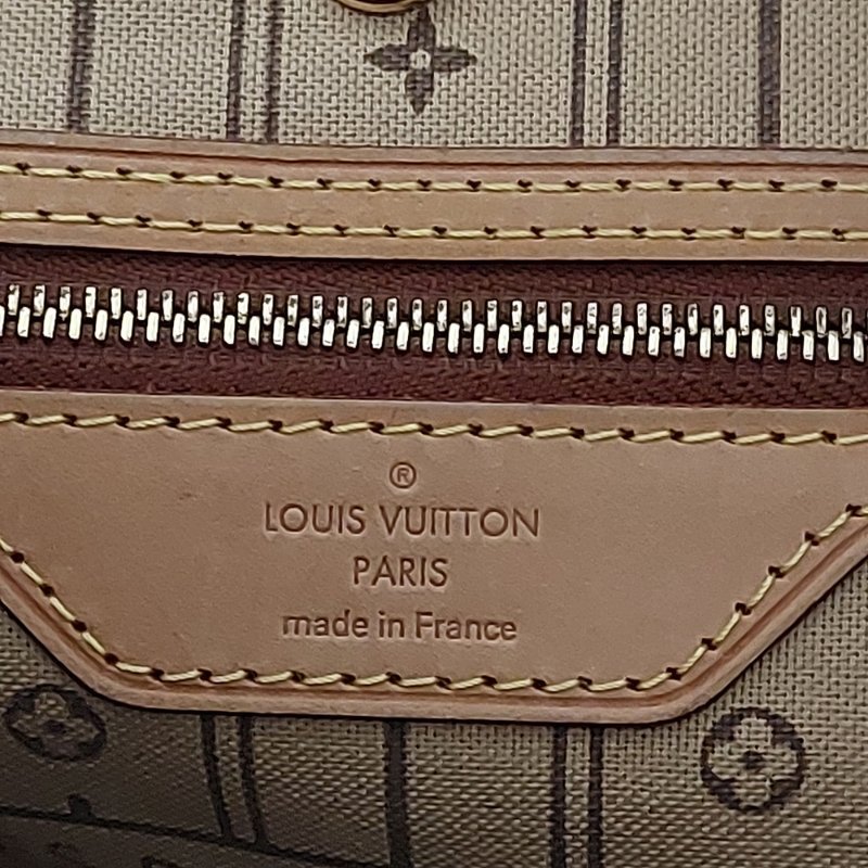 LV Neverfull MM 🌈現品實拍🌈中款 老花  托特包 ~二手約88成新-36