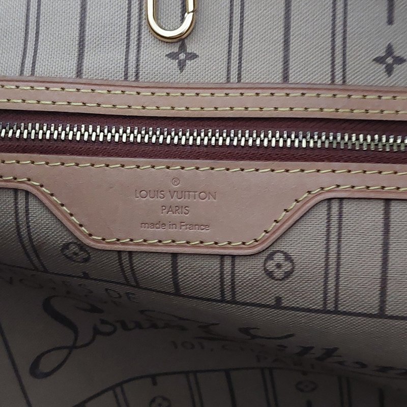 LV Neverfull MM 🌈現品實拍🌈中款 老花  托特包 ~二手約88成新-50