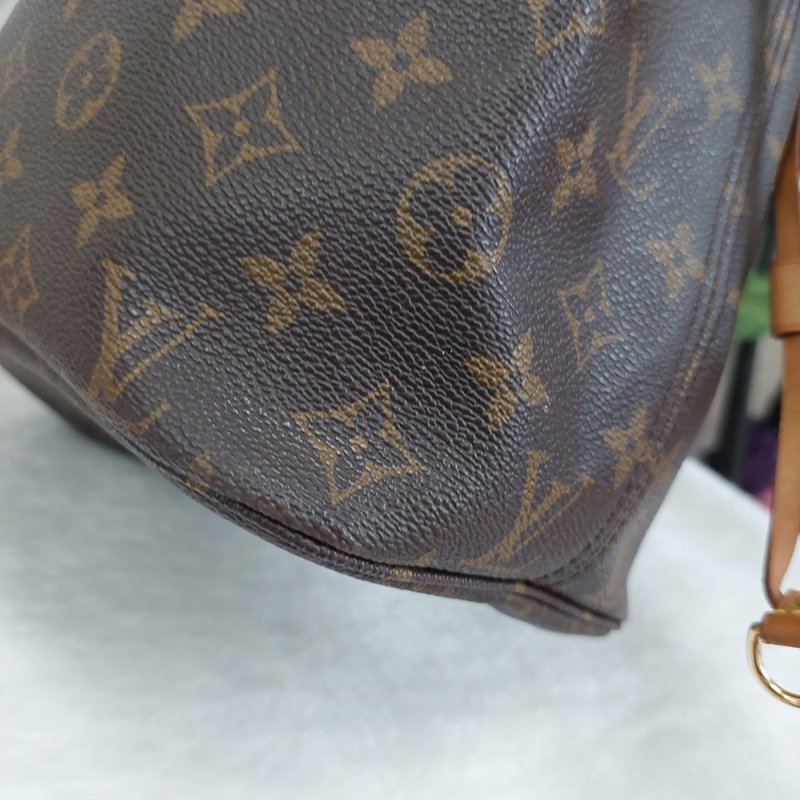 LV Neverfull MM 🌈現品實拍🌈中款 老花  托特包 ~二手約88成新-63
