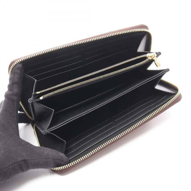 路易威登 Zippy around 長版皮夾 M82444 Monogram Reverse 帆布 棕色 二手-2