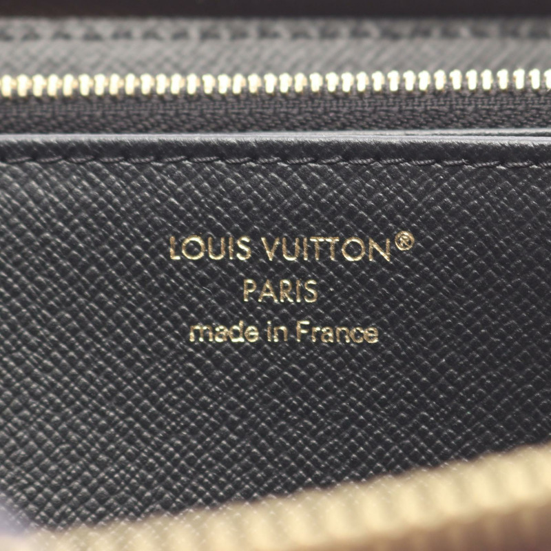 路易威登 Zippy around 長版皮夾 M82444 Monogram Reverse 帆布 棕色 二手-3