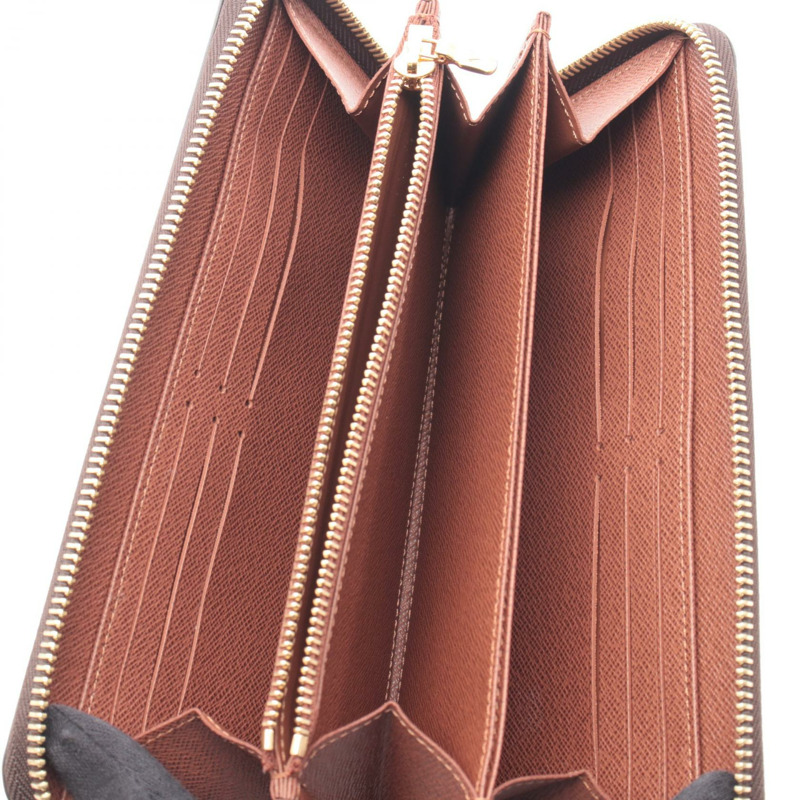 路易威登 Zippy around 長版皮夾 M42616 Monogram 帆布 棕色 二手 男女通用-2