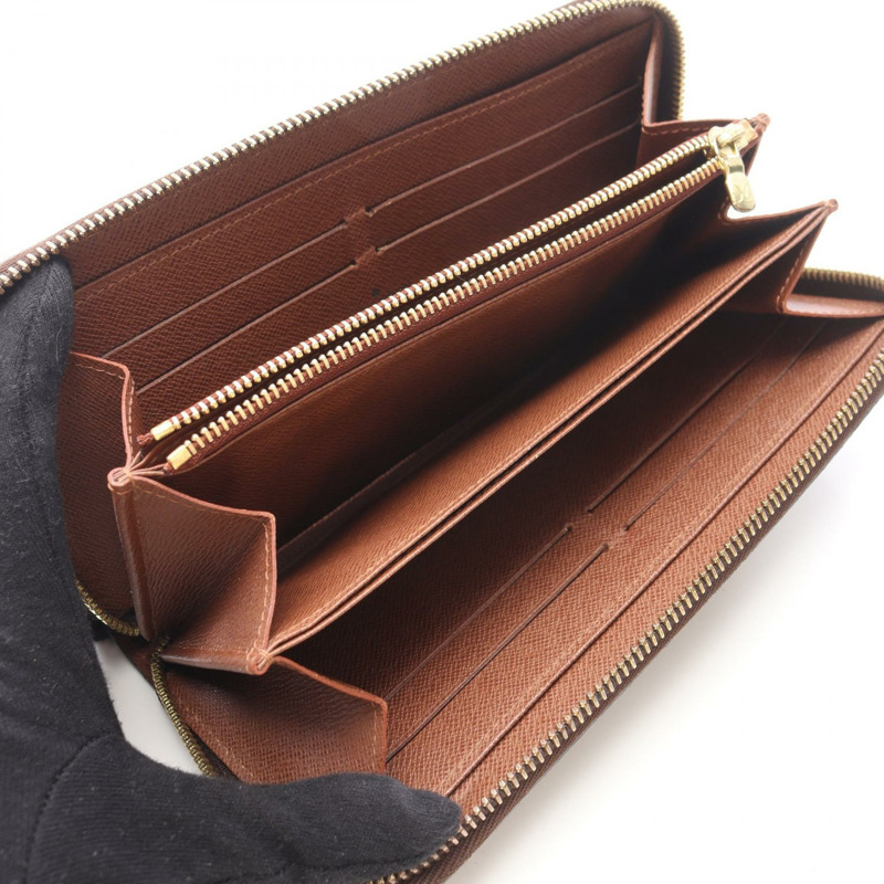 路易威登 Zippy Around 長版皮夾 M60017 Monogram 帆布 棕色 二手-2