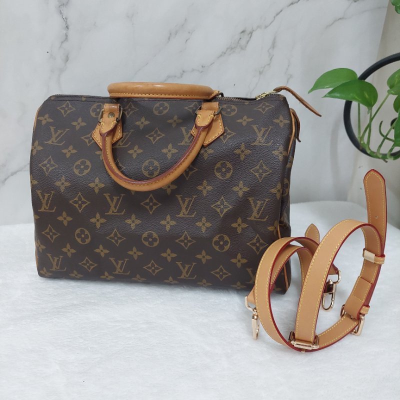 LV SPEEDY 30  M41526   🌈現品實拍🌈 波士頓包~二手品-15