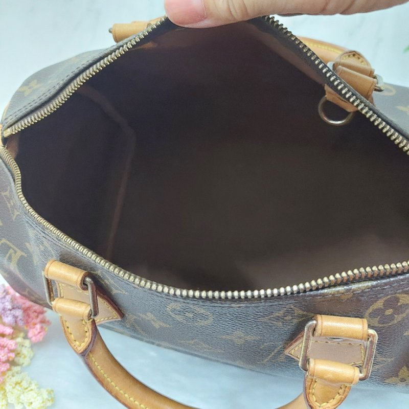 LV SPEEDY 30  M41526   🌈現品實拍🌈 波士頓包~二手品-40