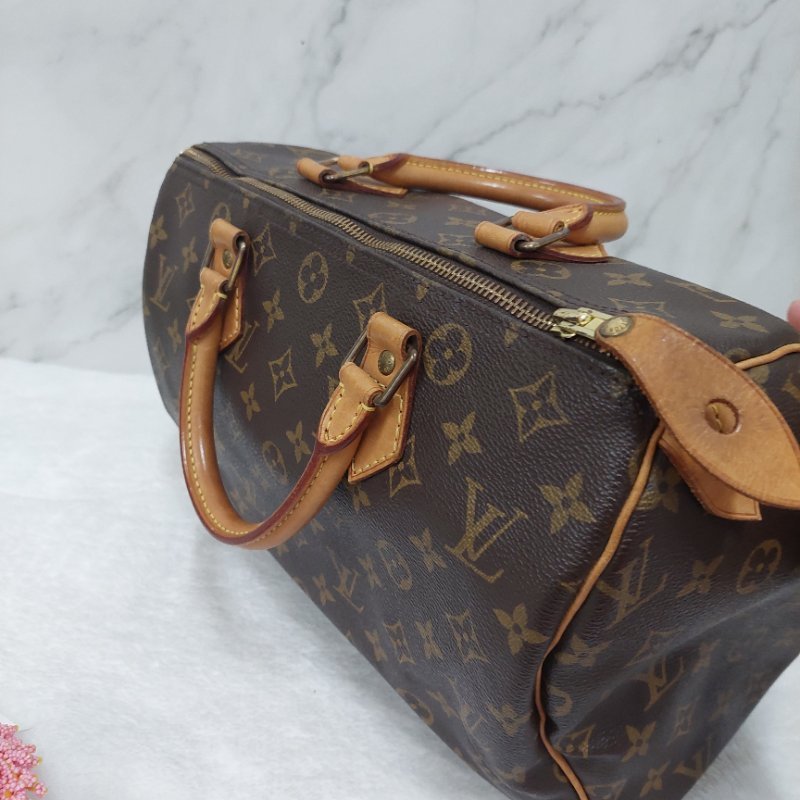 LV SPEEDY 30  M41526   🌈現品實拍🌈 波士頓包~二手品-80