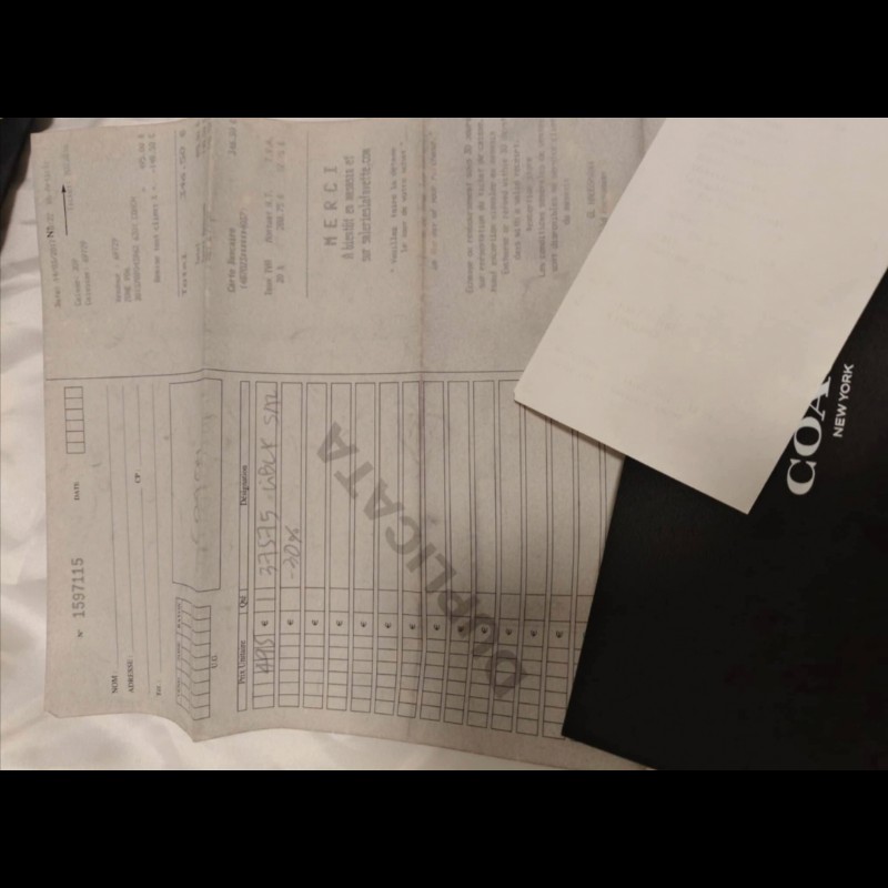 coach包 荔枝皮 國外購入 沒使用過-9