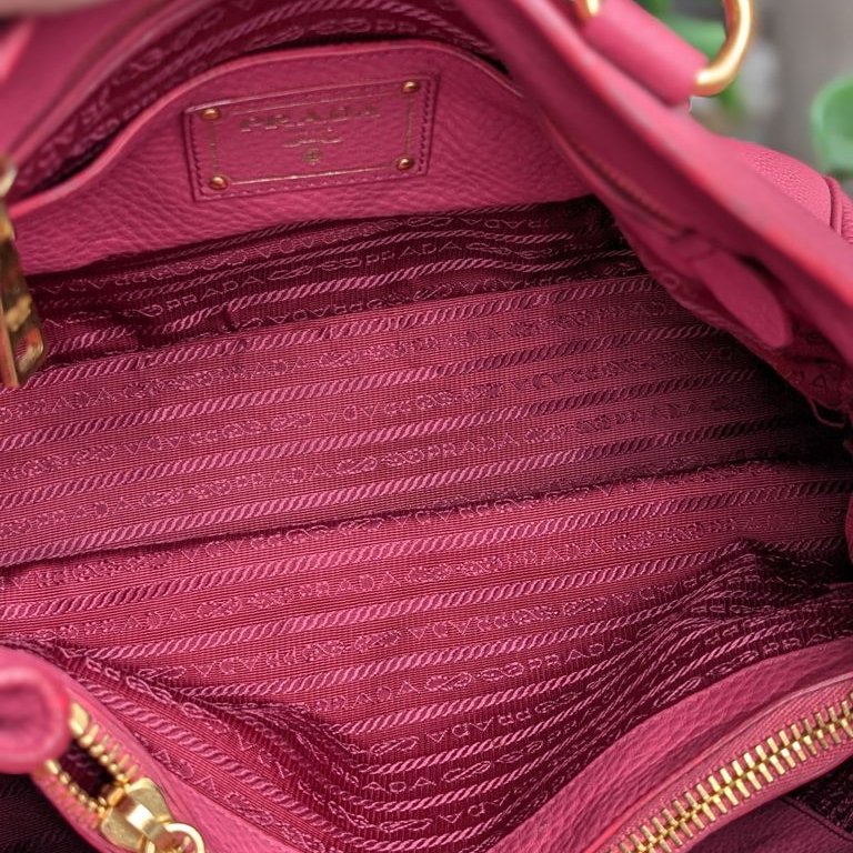 Prada Vitello Daino Tote 桃粉色三用包-3