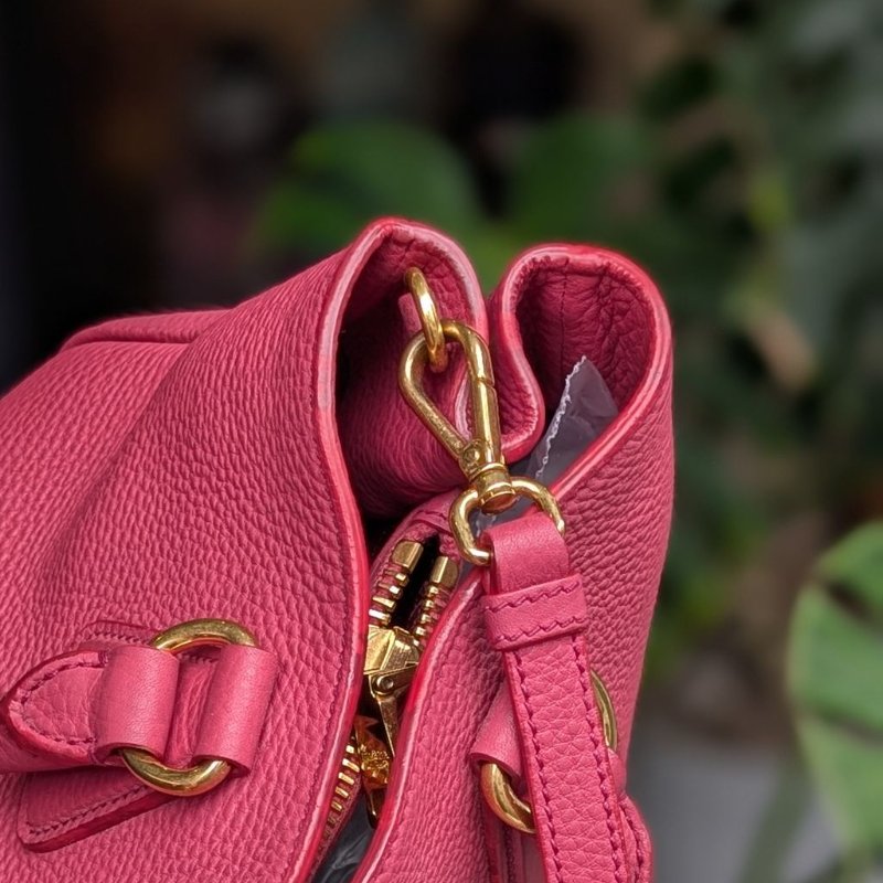 Prada Vitello Daino Tote 桃粉色三用包-5