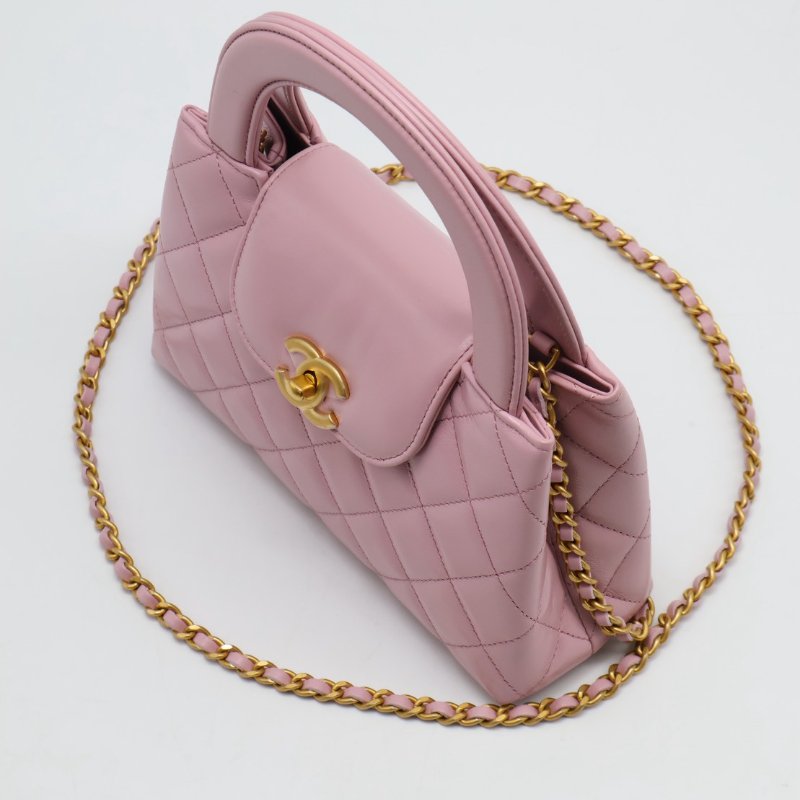CHANEL Mini kelly - 粉金-4