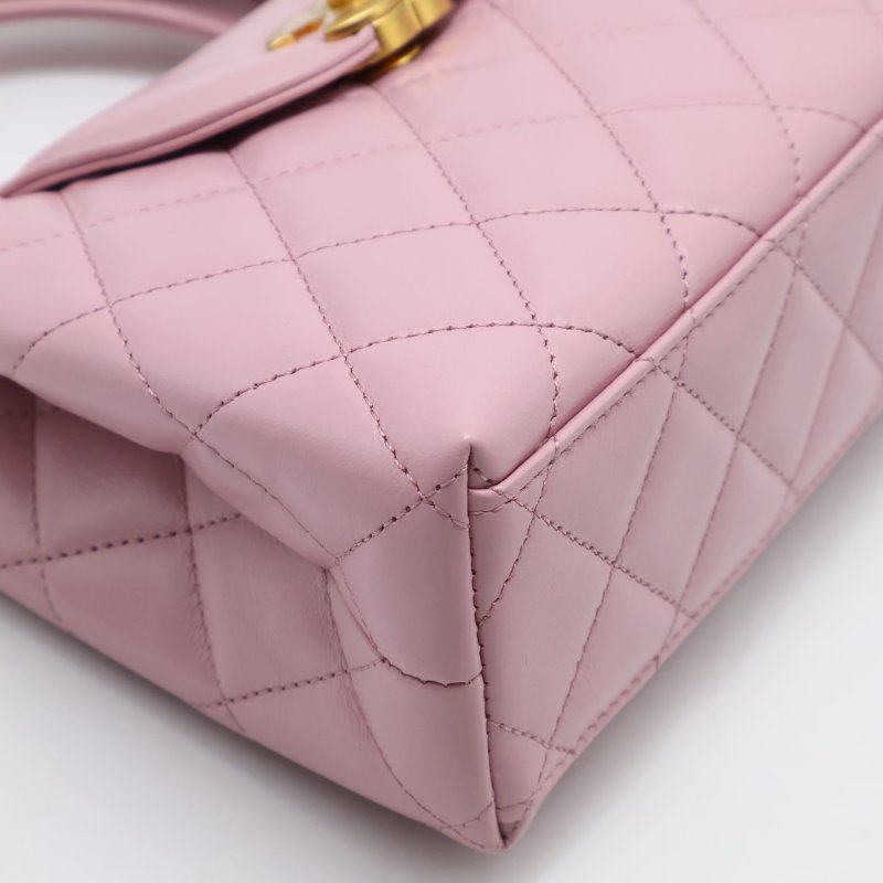 CHANEL Mini kelly - 粉金-12