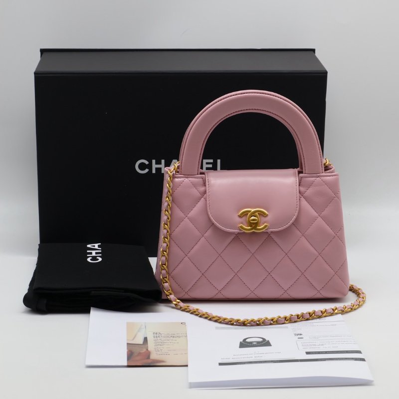 CHANEL Mini kelly - 粉金-17