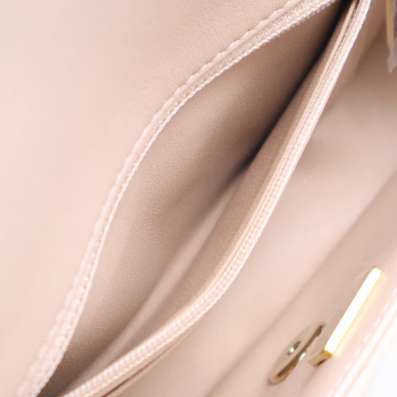 CHANEL 經典口蓋包Mini CF18 - 羊皮米金-8